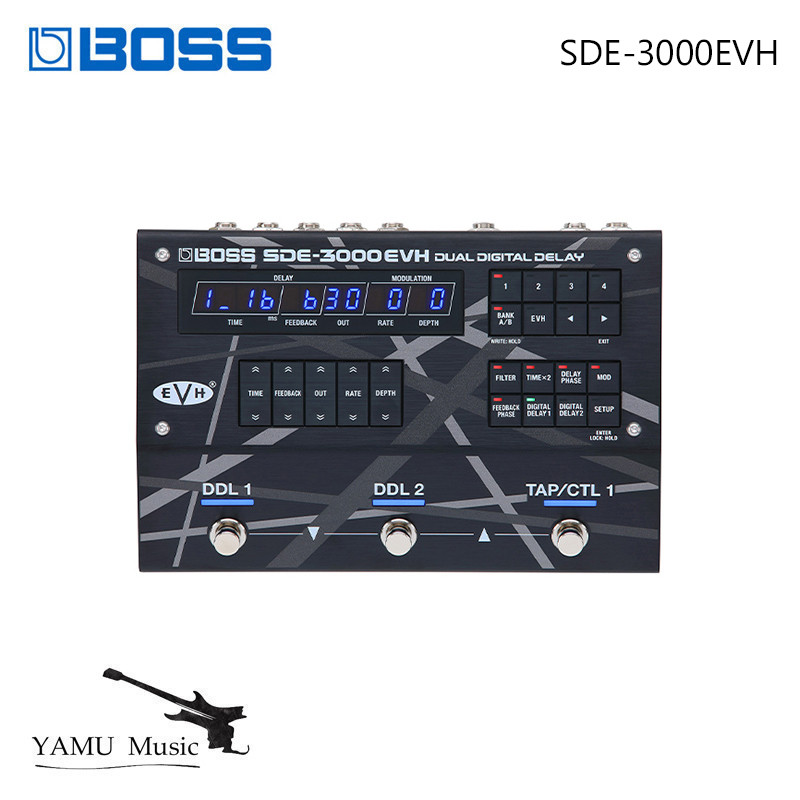 Boss SDE-3000EVH Dual Digital Delay Guitar Pedal SDE 3000EVH