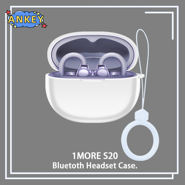 Case for 1MORE S20 Case Earphones Premium Silicone Cover Shockproof Accessible Charging Port carryin