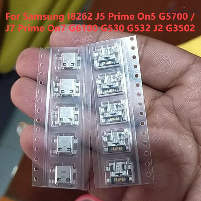 5-30pcs Micro USB 7pin Connector ชาร์จมือถือพอร์ตหางปลั๊กสําหรับ Samsung I8262 J5 Prime On5 G5700 J7