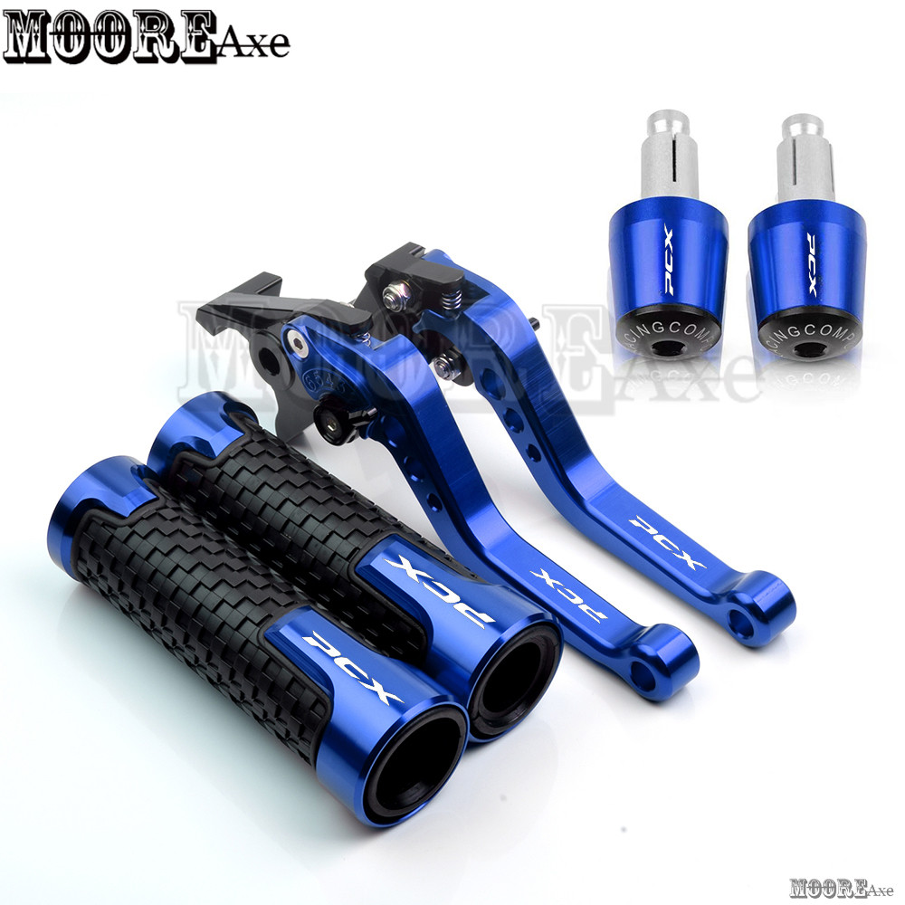 Mooreaxe อุปกรณ์เสริมสําหรับ Honda PCX125/ PCX150 2011 -2023 PCX160 ABS CBS 2018 - 2025 รถจักรยานยนต์คลัทช์เบรคคันโยกพร้อมมือจับปลายบาร์ชุดน้ําหนัก YSTZ04 MY T1
