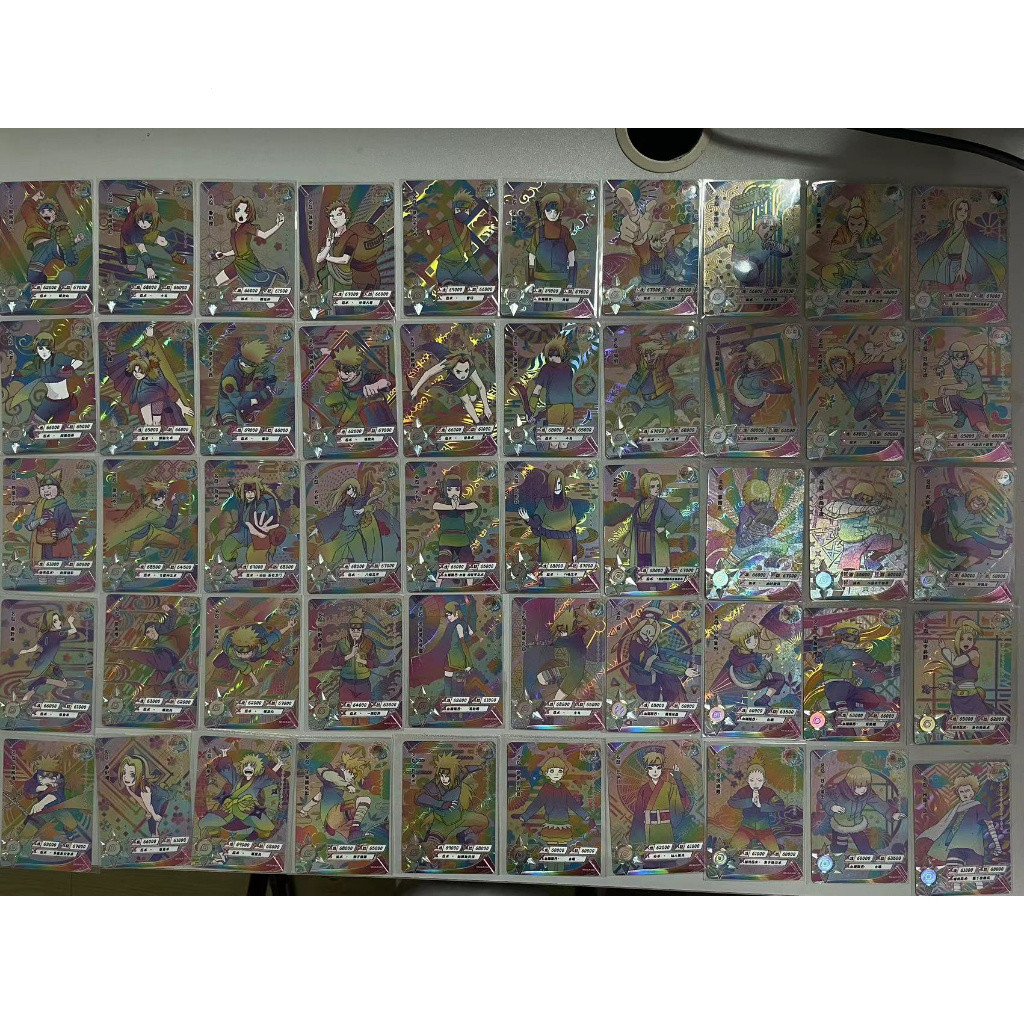 Kayou Naruto Card Ready Stock White Version SLR Card Full Set Anime Collection Card NR-SLR No.001-060（Part.1 No.001-030）