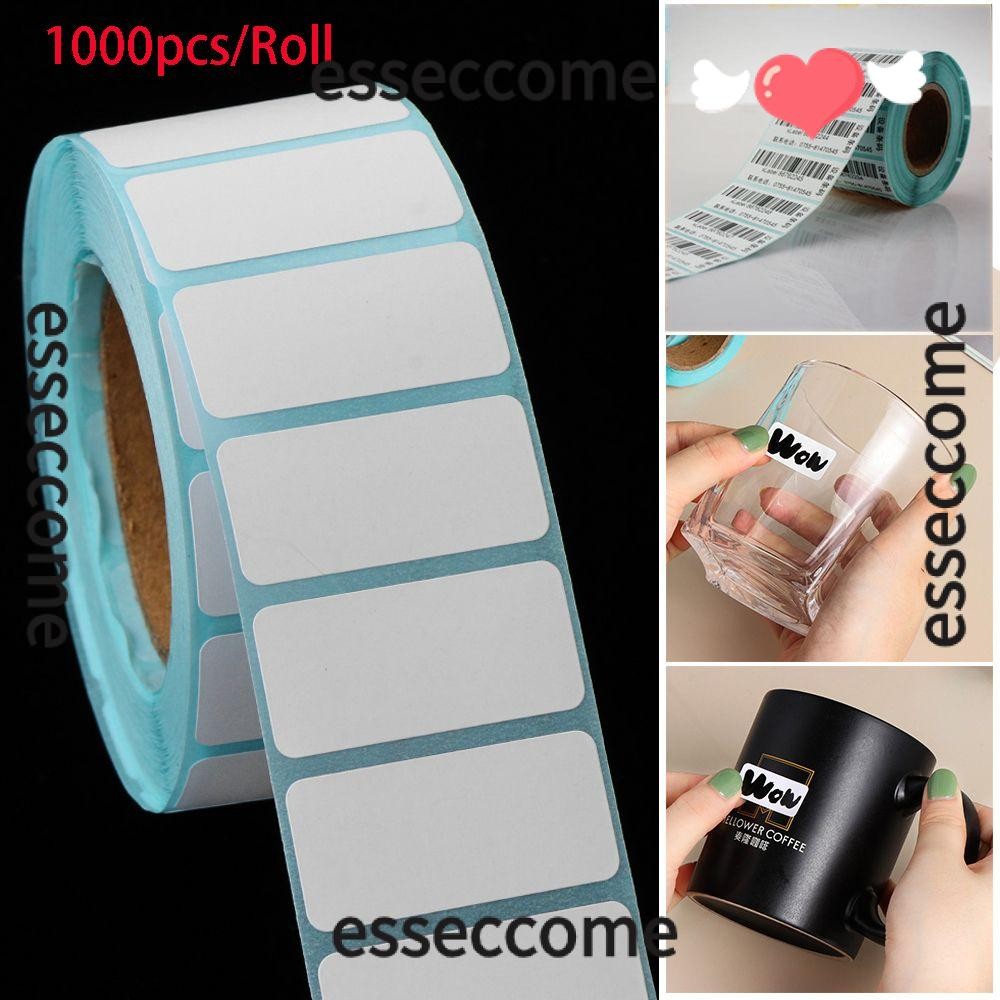 Esseccome 1000 ชิ้น/ม้วนสติกเกอร์ความร้อนขายร้อนซูเปอร์มาร์เก็ตราคาพิมพ์อุปกรณ์กันน้ํา