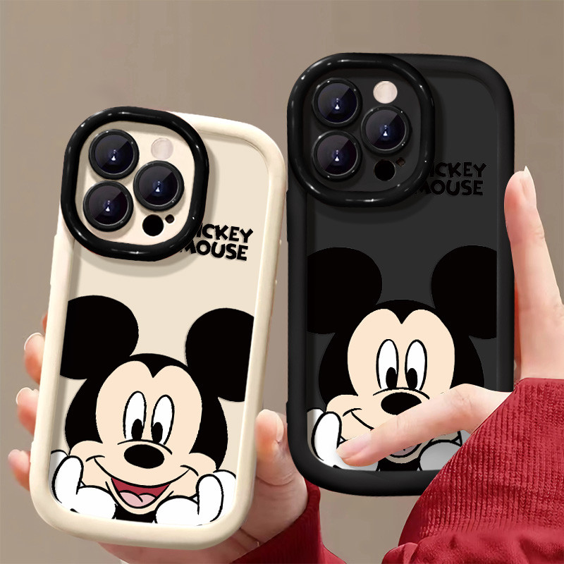 ใหม่สร้างสรรค์การ์ตูนมิกกี้เมาส์รูปแบบเคสโทรศัพท์เข้ากันได้สําหรับiphone 16 11 12 13 14 15 Pro MAX Plus 11Pro 13Pro 7 8 Plus X XR XS MAX SE 2020 นุ่มกันกระแทก