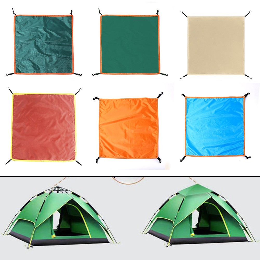 Lala_คุณภาพสูงเต็นท์ Tarp Cover Sun Shelter กันฝนเต็นท์กันน้ําTent Head ผ้าคลุม