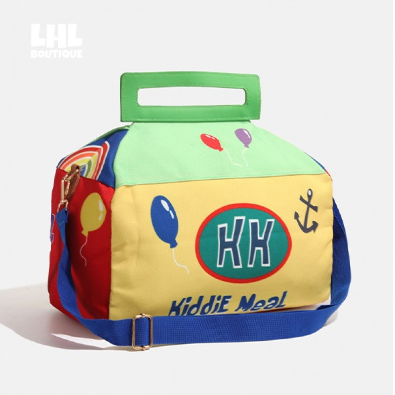 LHL BOUTIQUE SpongeBob SquarePants Series กระเป๋าเดินทางความจุขนาดใหญ่การจัดเก็บแฟชั่นใหม่น่ารักอเนกประสงค์พร็อพกระเป๋าสิริ