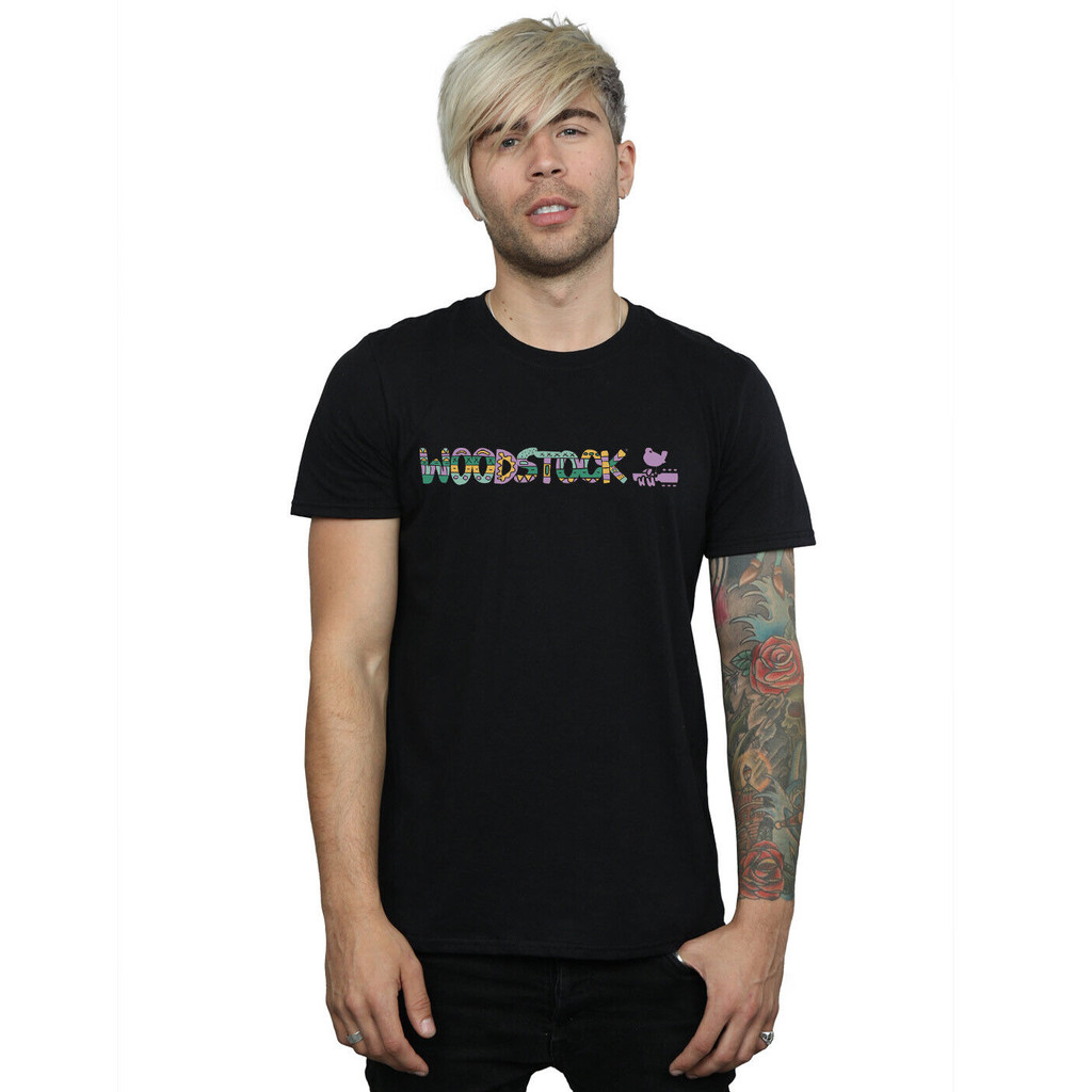เสื้อยืดโลโก้ Woodstock Mens Aztec