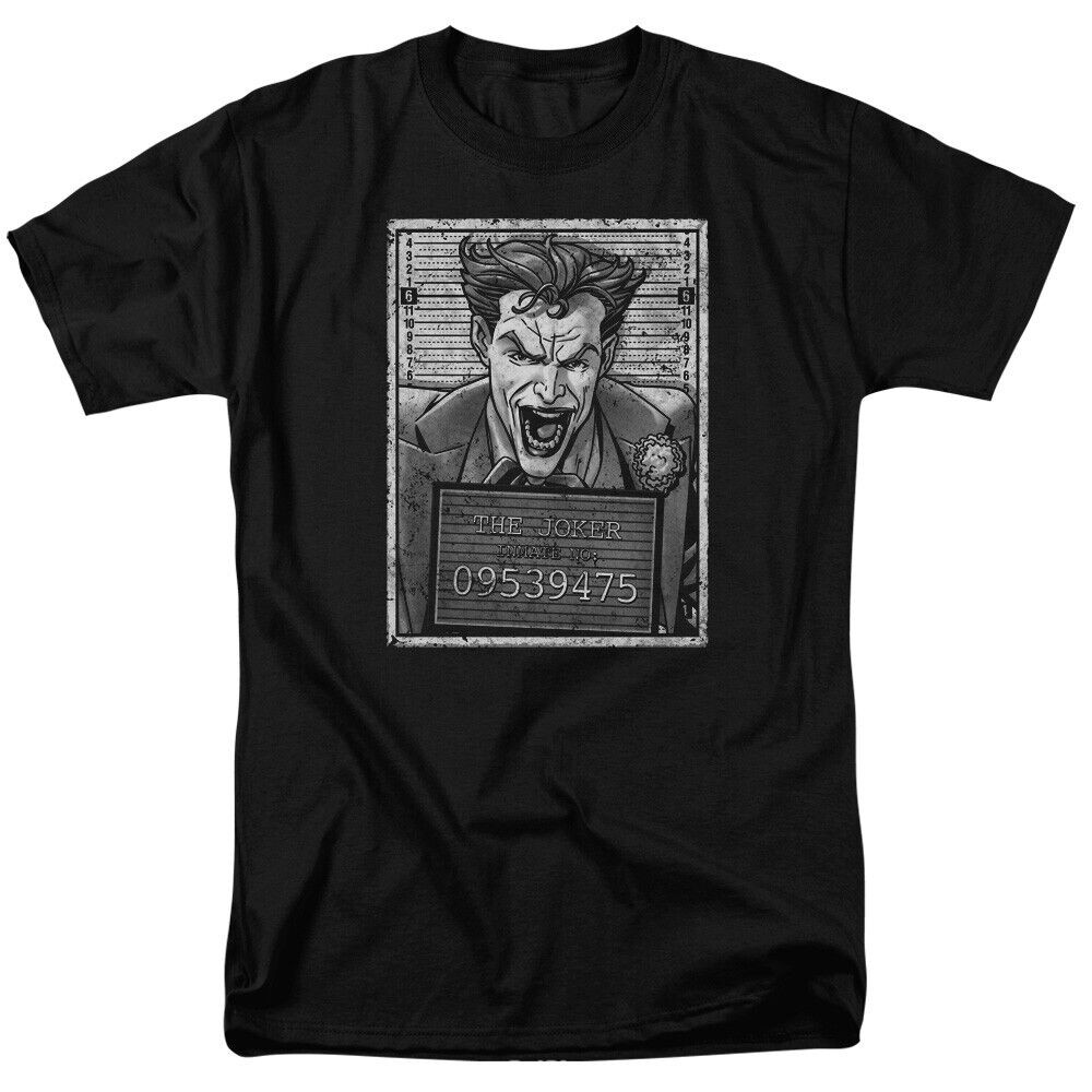 เสื้อยืด Joker Inmate Mug Shot หนังสือการ์ตูนลิขสิทธิ์