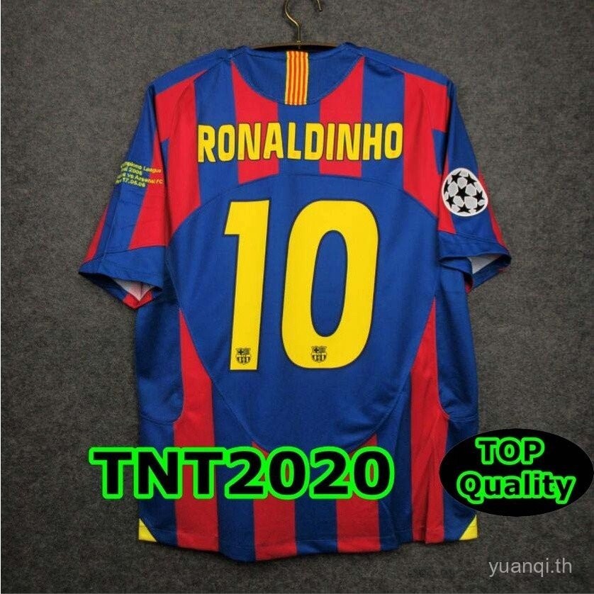 [Retro] 2005-2006 Barcelona Home เสื้อฟุตบอลคุณภาพสูง UCL JERSEY