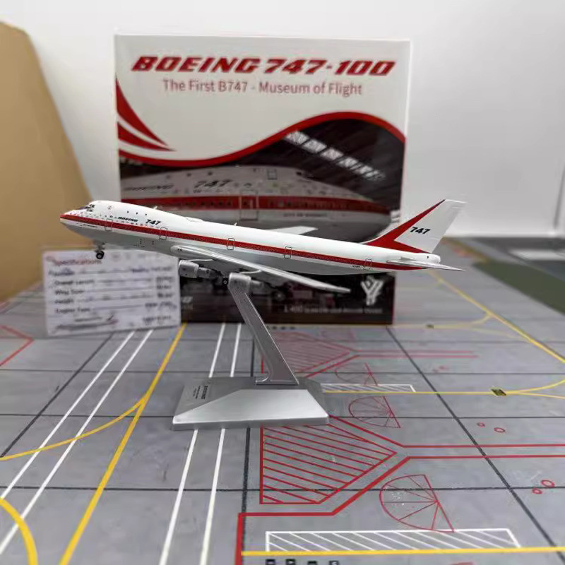 Vivi ของเล่น YY WINGS 1/400 Boeing Original Boeing 747-100เครื่องบินโลหะผสมรุ่น N7470 1204 S46C