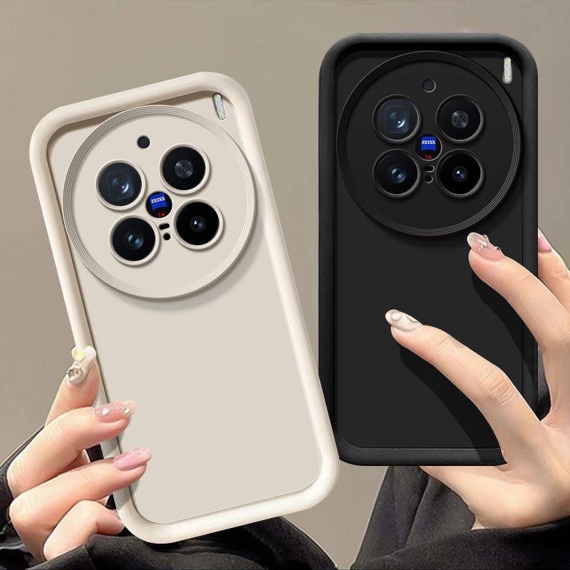 สําหรับ Vivo X200 Pro X 200 X200Pro กรณีซิลิโคนนุ่ม TPU เคสโทรศัพท์สีทึบป้องกันปกหลัง