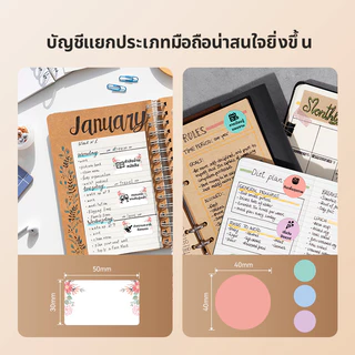 NIIMBOT B21/B1/B21Pro/B31/B3S สัตว์น่ารักสายสีความร้อนกันน้ำป้ายกระดาษ self-adhesive ชื่อสติกเกอร์