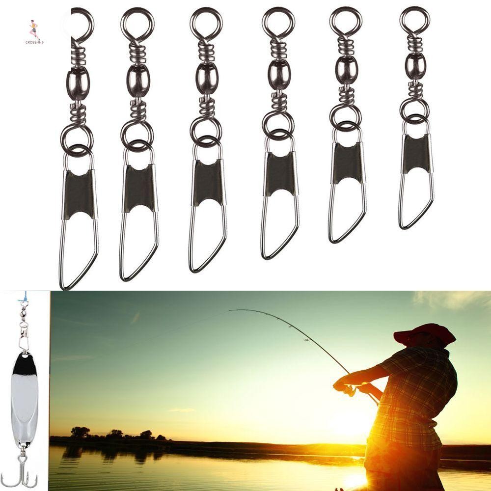 Cross Fishing Pins Metal Tackle 100 ชิ้น/แพ็คสายตกปลา Connector