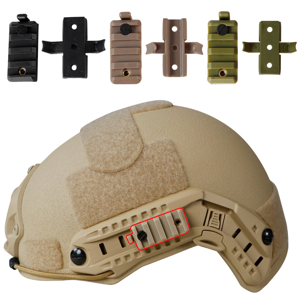 Booiu รางหมวกกันน็อคยุทธวิธี Slider Airsoft รางหมวกกันน็อค Slider Mount อุปกรณ์เสริมอะแดปเตอร์หมวกกันน็อคมัลติฟังก์ชั่น