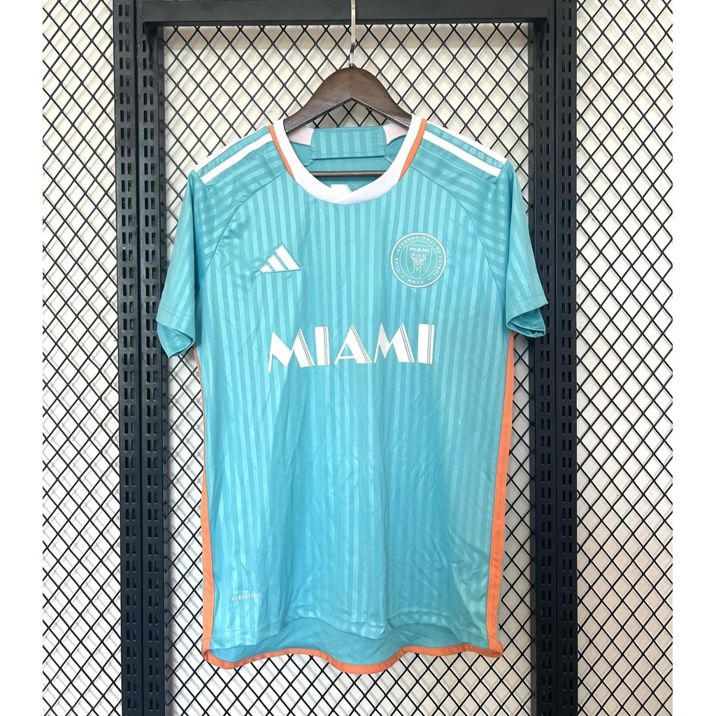 เสื้อยืดแขนสั้นเสื้อฟุตบอล Fan Edition 2425 Miami Second away