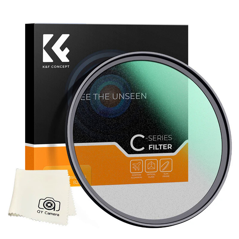 K&F Concept 67mm 1/4 Black Pro Mist 77mm 82mm Black Diffusion Filter Antireflective Coated C 49mm 52