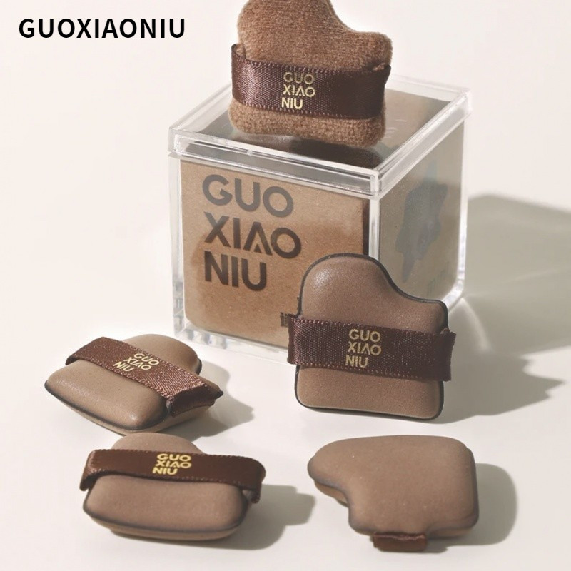 GUOXIAONIU พัฟแป้ง พัฟช็อคโกแลตบิสกิต พัฟมินิ ใช้เปียกและแห้ง