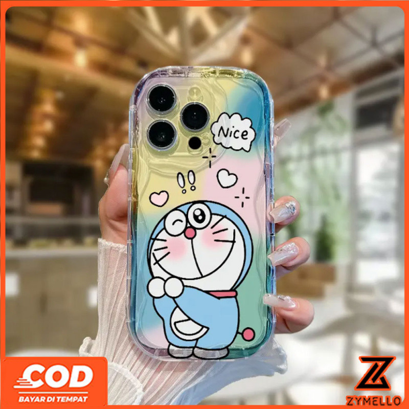 Case สำหรับ Samsung A35 A55 A05 a05s A06 A16 A12 A52 A54 A03 A24 A14 A20 A23 s24fe A13 A50 A51 A73 A34 s23fe s23ultra น่ารักโดราเอมอนกันกระแทก TPU