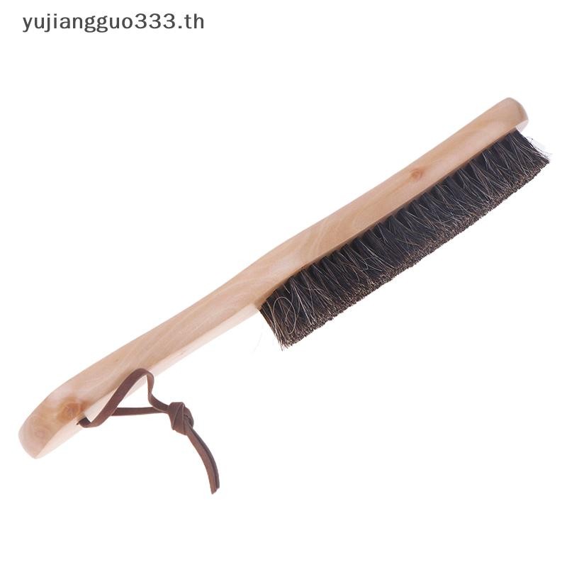 # Yujiang # Horsehair Brush Handle แปรงทําความสะอาด Soft Horsehair ซักรีดแปรงทําความสะอาดสําหรับเฟอร์นิเจอร์เสื้อผ้า Coat Suit Lint Clothes.