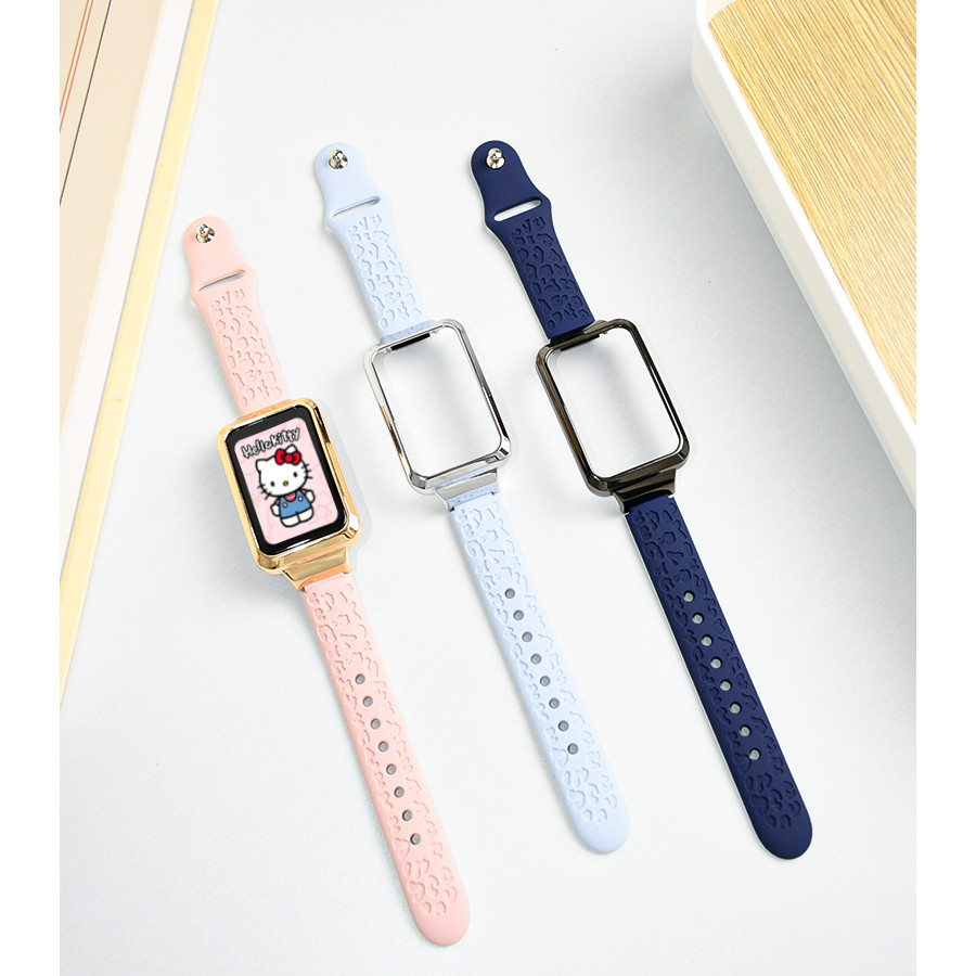 สายซิลิโคนลายแกะสลักร้อนสําหรับ Oppo Band 2 รูปที่ 6
