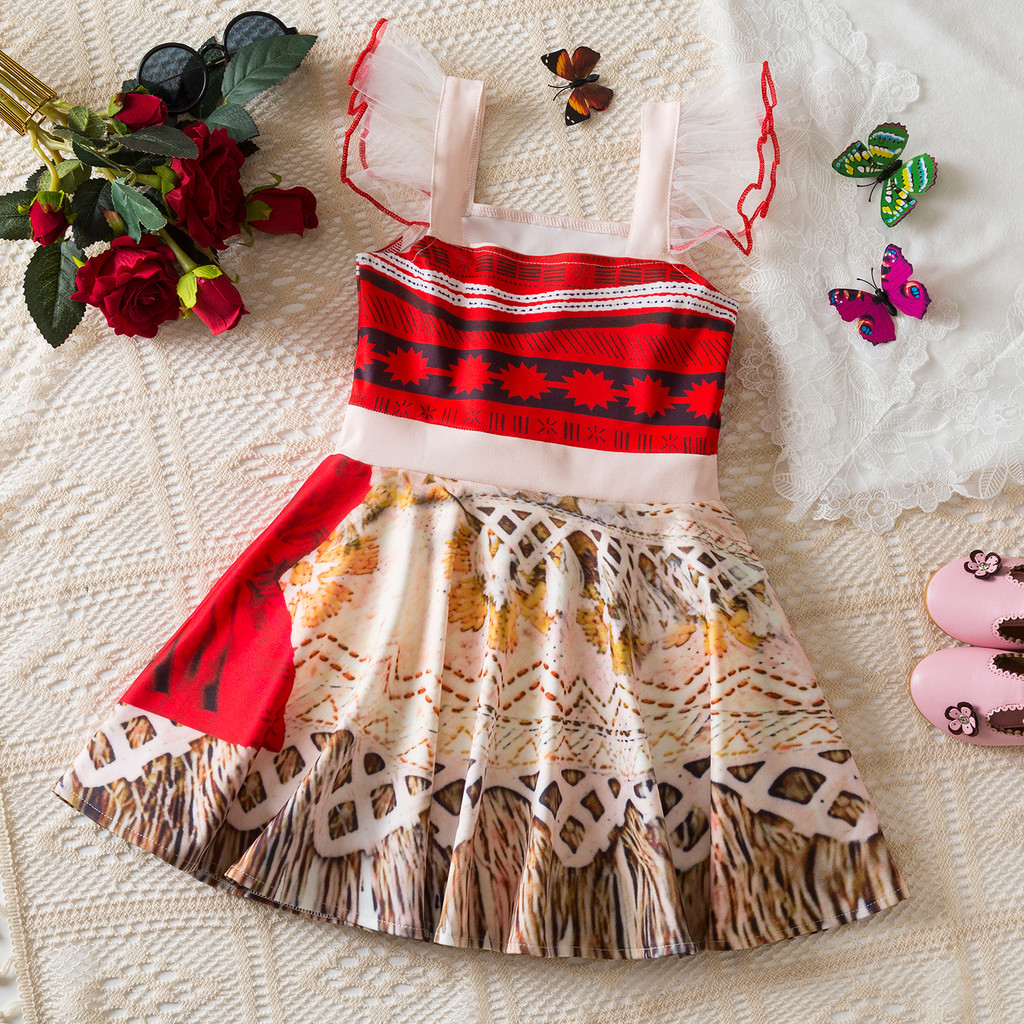 NNJXD Moana Cosplay Costume Kids Dress for Birthday Party Baby Girl Sets Halloween Christmas Princess Dresses