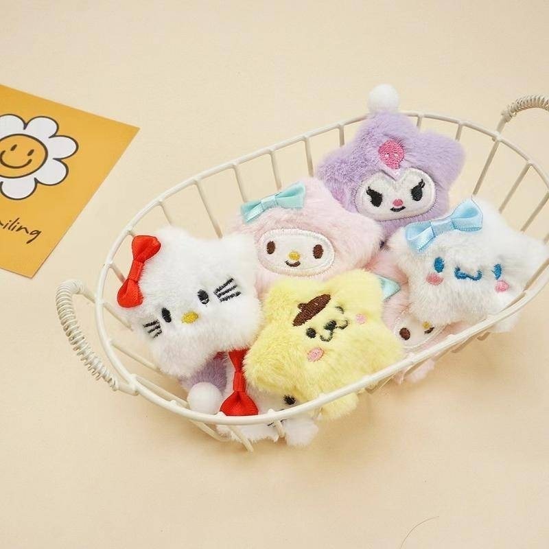 Gantungan Sanrio STAR พวงกุญแจแขวนตุ๊กตาน่ารัก HELLO KITTY POCHACHI HANGYODON BADMARU แขวนพวงกุญแจพว