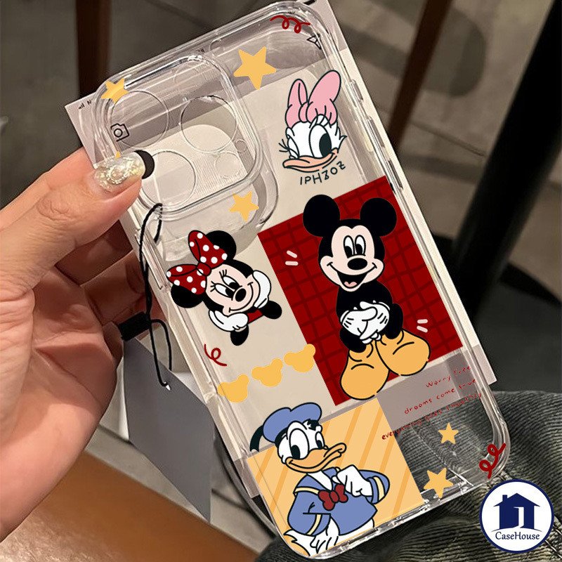 เคสใสนิ่มลายการ์ตูนน่ารักมิกกี้เม้าส์ เข้ากันได้กับ Realme C25 C67 11 C53 C51 C12 C11 C15 C20 C55 C31 C21 C33 C30 C25Y