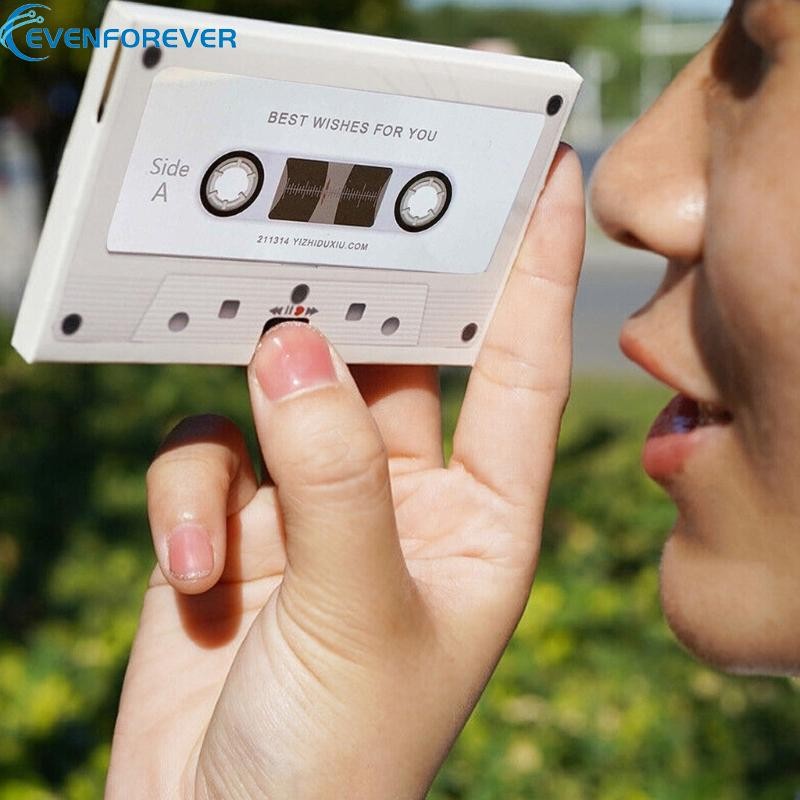 Ev บันทึกเสียงเทปเทปคาสเซ็ตบันทึกได้ 30 60 300 วินาทีการ์ดข้อความ