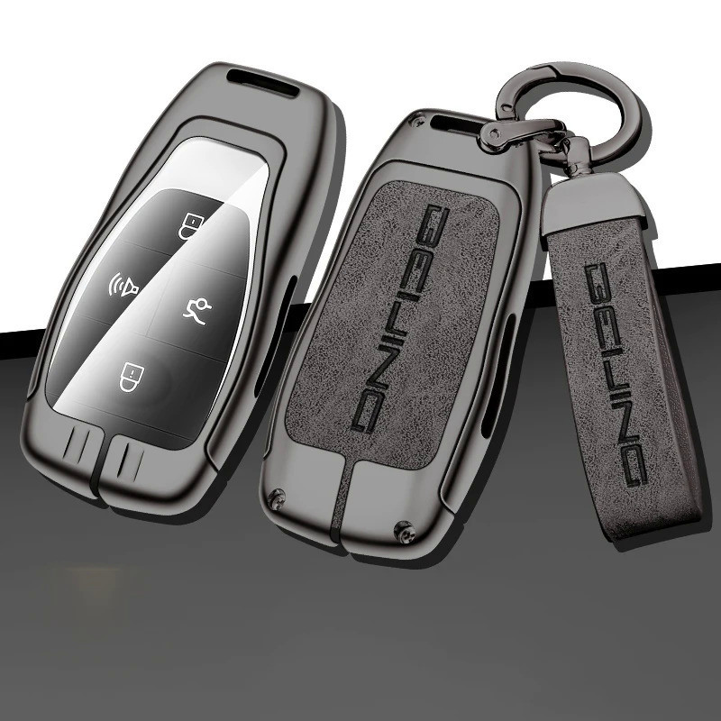Zinc Alloy Car Key Cover Case for Baic x75 x55ii Beijing bj40 bj80 u7 x7 Customed Logo Shell Protect