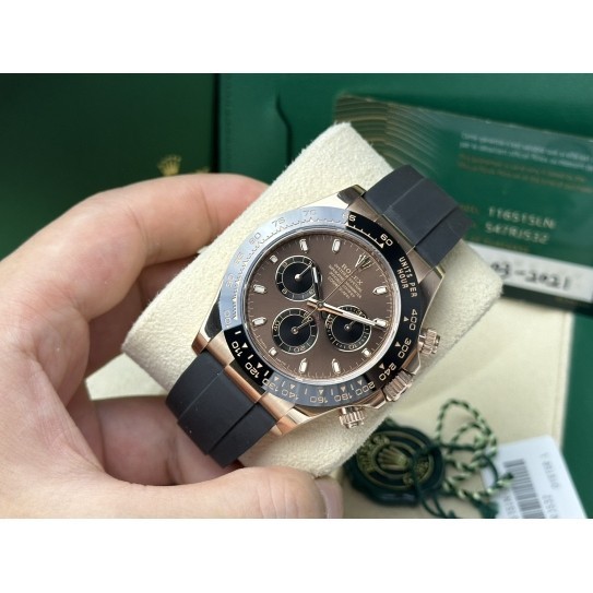 Rolex Rolex Rolex Rolex Ditona116515เส้นผ่านศูนย์กลางนาฬิกา 40 Tape Daytona Coffee Tray Rose Gold