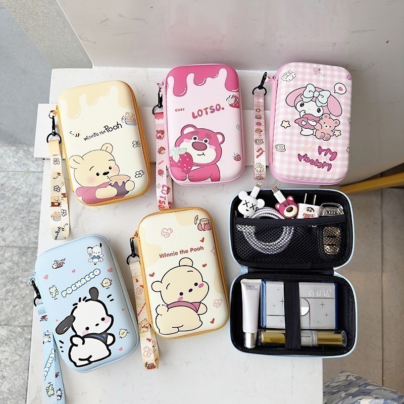 น่ารัก Cinnamoroll Ccd กระเป๋ากล้อง Hold-Proof Hard Shell การบีบอัด-Resistant การ์ดดิจิตอลขนาดเล็กกระเป๋าเก็บกล้องเหมาะสําหรับ Canon Sony กระเป๋าเครื่องสําอาง