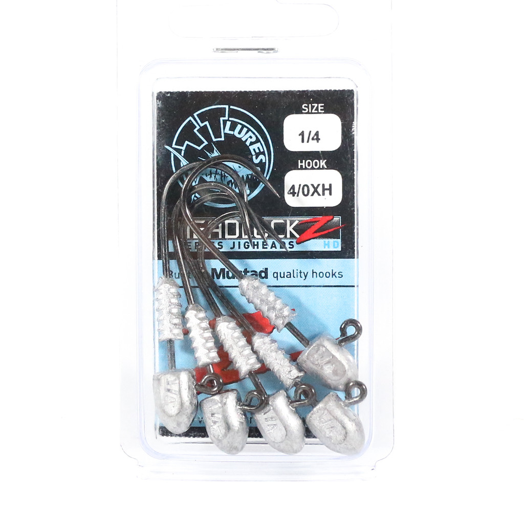 Tackle Tactics TT Headlockz HD Jig Head 1/4 oz 4/0 H 5/แพ็ค (3412)
