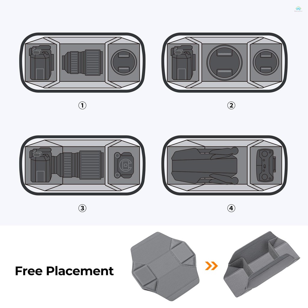 ท้องถิ่น กระเป๋าสะพาย 2 ใบ K&F CONCEPT KF13.157 กระเป๋ากล้องดิจิตอล กระเป๋าสะพาย กระเป๋าจัดเก็บการถ่ายภาพ 10L ความจุขนาดใหญ่กันน้ํากันกระแทกพร้อมสายรัดยึดขาตั้งกล้อง &