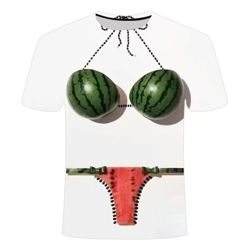 【จัดส่งจากประเทศไทย】   ลดราคา ~ เสื้อยืดแขนสั้นฤดูร้อนที่แตกต่างกัน บิกินี่   เสื้อคู่รักเนื้อนุ่ม – โปรปัง