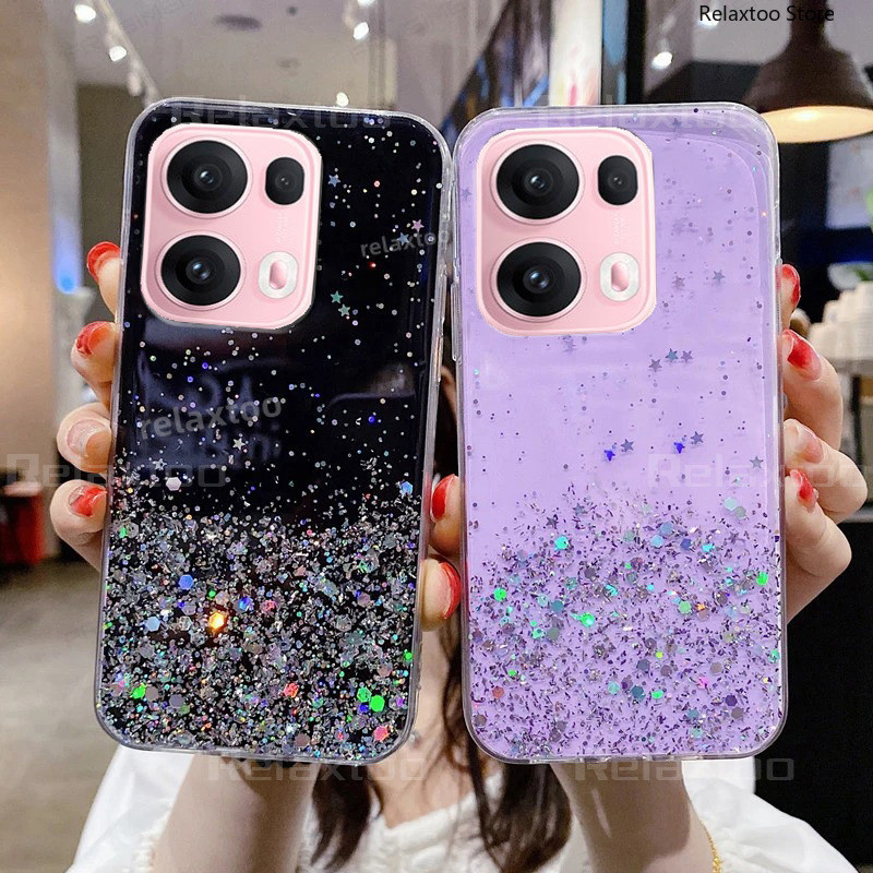 Oppo Reno13 Pro 5GปลอกใสสําหรับOPPO Reno 13 Pro 13Pro Reno13Pro 5Gโปร่งใสSaver Bling Glitterซิลิโคนอ่อนนุ่มTPUเคสโทรศัพท์Ultraบางเลนส์ปกหลังปลอก
