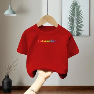 COD เสื้อยืดเด็ก 6 สีแฟชั่นสำหรับเด็กอายุ 1-12 ปี
