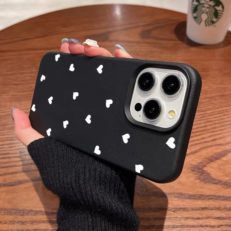 ฝาครอบโทรศัพท์นุ่มได For iPhone11 13 15 เคส ไอโฟน12 14 ProMax 7 8Plus X XR XS รักกราฟิก
