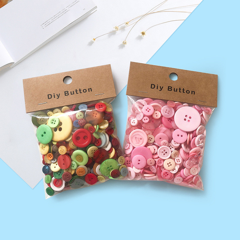 ปุ่มเรซิน 1 ชิ้นสําหรับเด็ก DIY ทําด้วยมือปุ่มวัสดุแพคเกจอุปกรณ์เกลียว