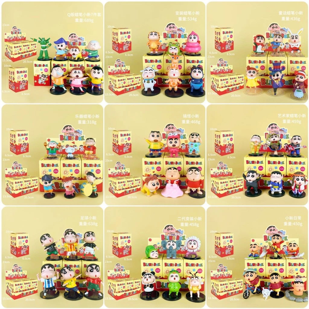 6 ชิ้น/กล่อง Crayon Shin คอสเพลย์สัตว์ Kuromi เค้กอะนิเมะรูป COD สต็อกรูปตุ๊กตาของเล่นสําหรับของขวัญเด็กคอลเลกชันเครื่องประดับรถบ้านเค้กตกแต่ง GachaMLML