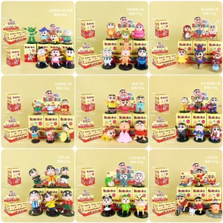 6 ชิ้น/กล่อง Crayon Shin คอสเพลย์สัตว์ Kuromi เค้กอะนิเมะรูป COD สต็อกรูปตุ๊กตาของเล่นสําหรับของขวัญเด็กคอลเลกชันเครื่องประดับรถบ้านเค้กตกแต่ง GachaMLML