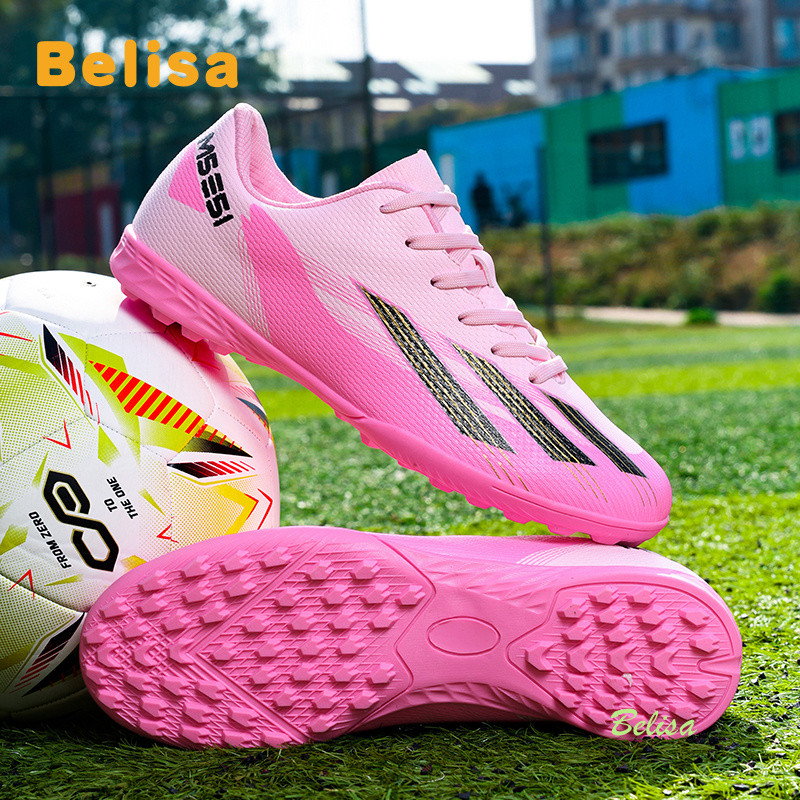 TF soccer shoes รองเท้าฟุตบอลเด็ก/ผู้ใหญ่ กันลื่นระบายอากาศได้ดี size: 31-45