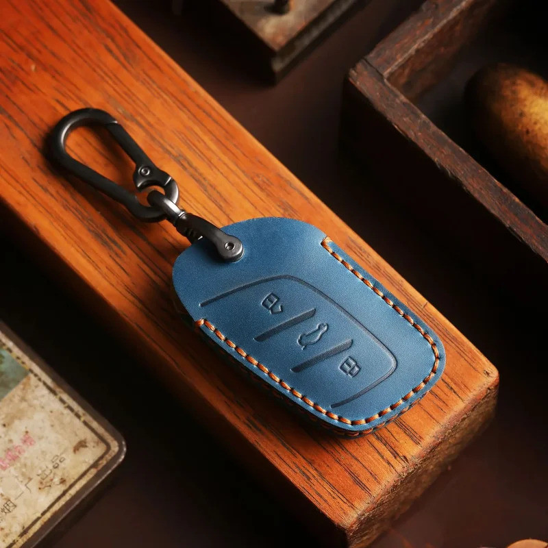 Leather Case Keychain Accessories for MG 4 2023 Mg4 Ev MG HS GT ZS EV ZX MG5 MG6 for Roewe RX3 RX5 R