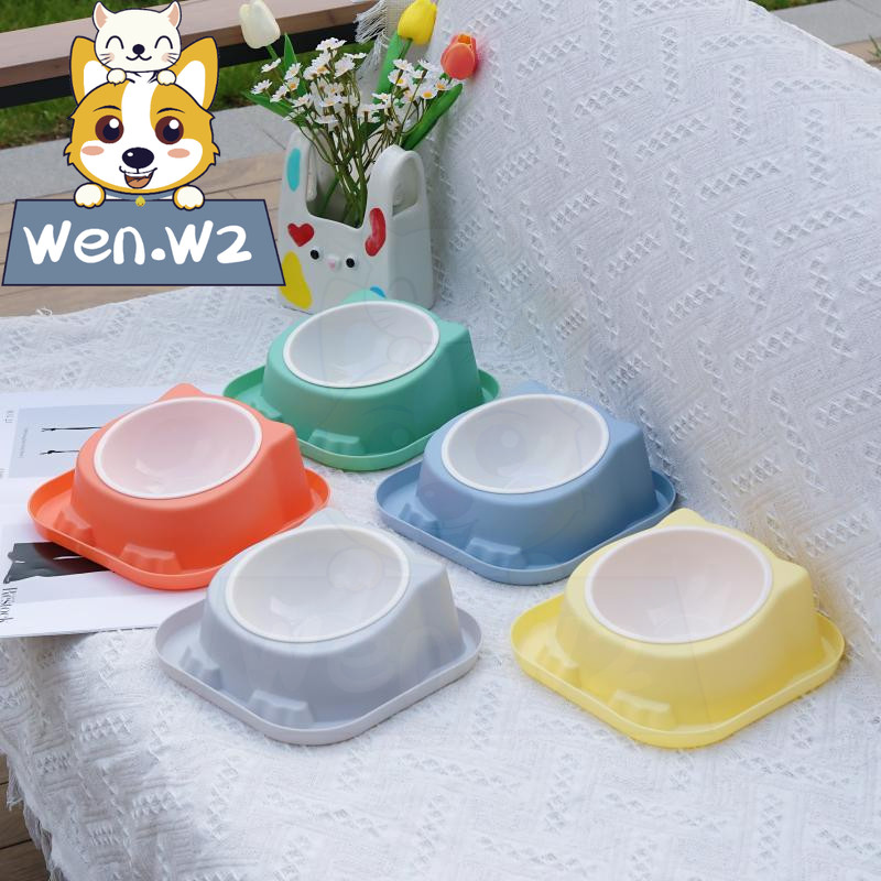 wen.W2 ชามใส่อาหารสัตว์ กันมดกันแมลง ชามอาหารสัตว์ ถ้วยใส่อาหารสัตว์ ของใช้สัตว์เลี้ยง