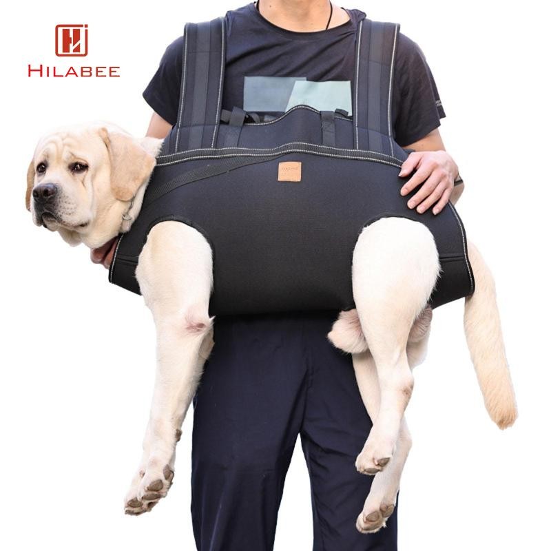 hilabee กระเป๋าใส่สุนัข กระเป๋าเป้สะพายหลังสําหรับเดินทาง พร้อมที่จับ พกพาสะดวก ใส่สัตว์เลี้ยง