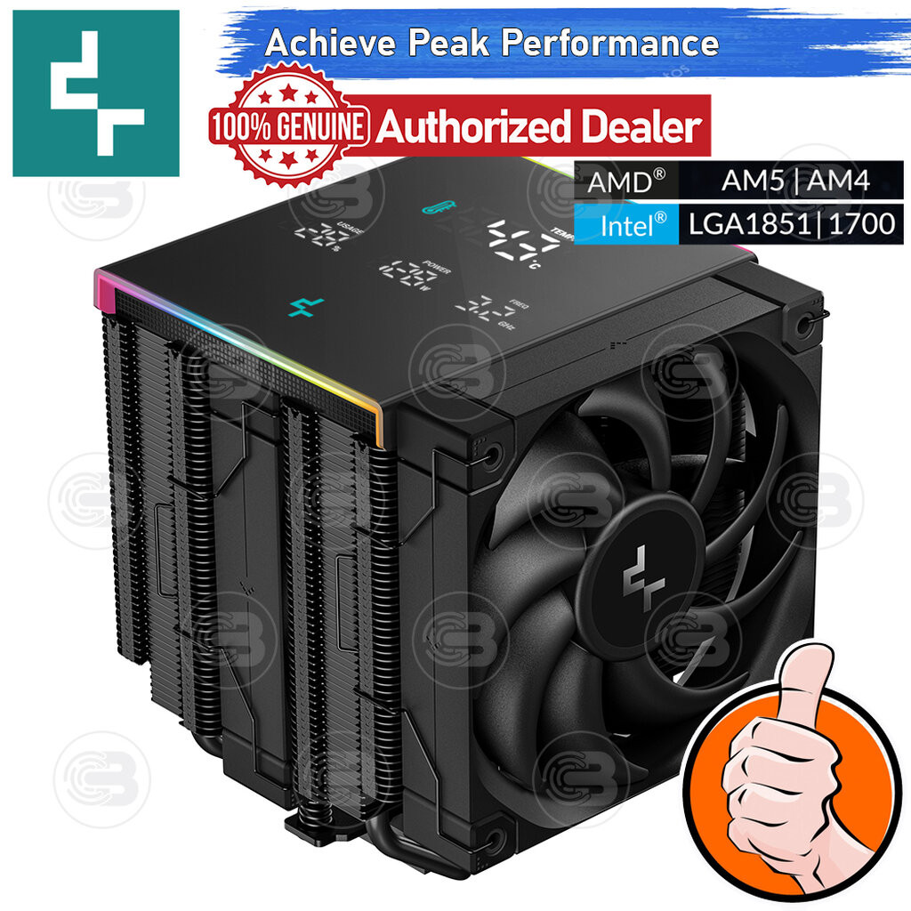 [CoolBlasterThai] DeepCool AK620 DIGITAL PRO Dual Tower CPU Cooler (LGA1851/AM5 Ready)