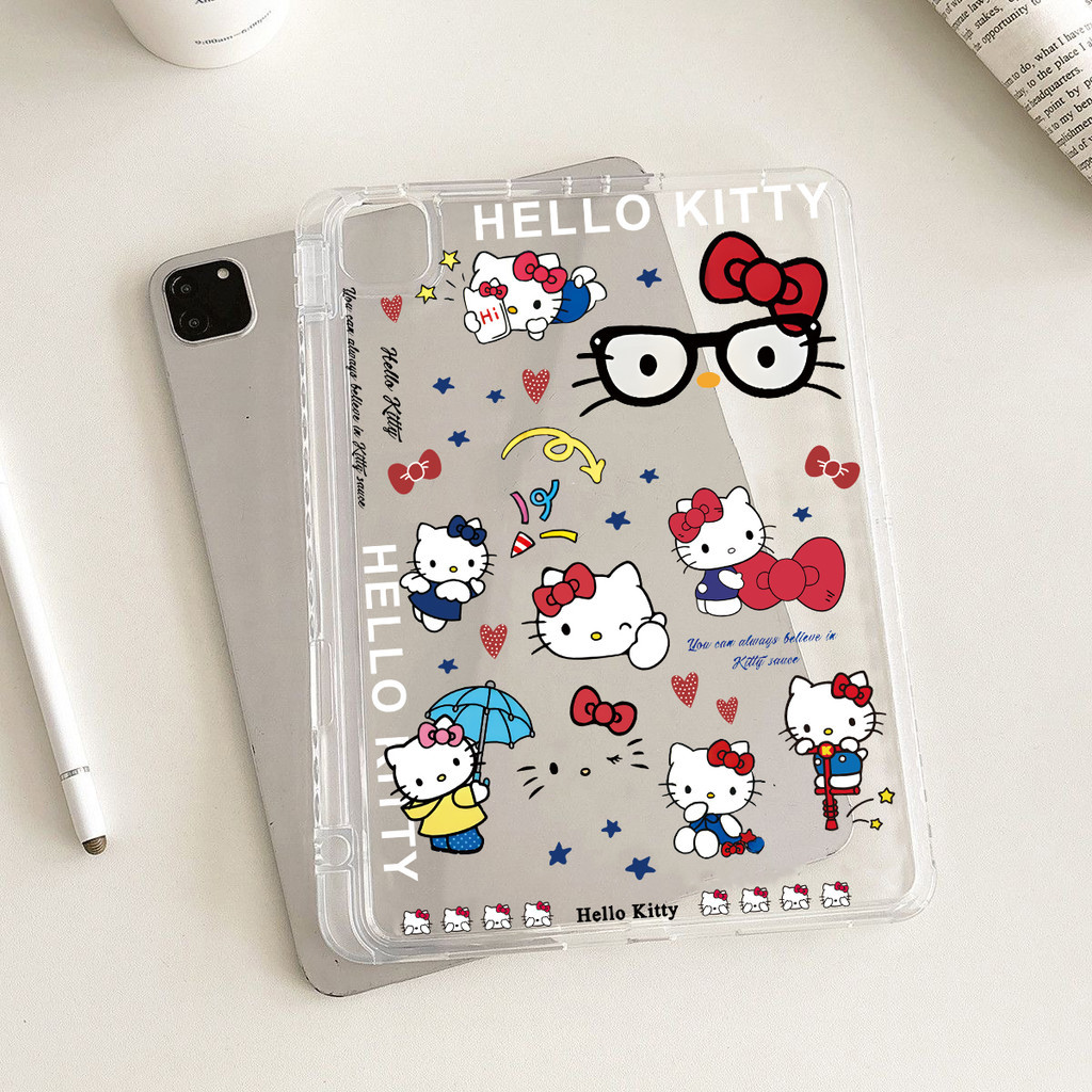 พร้อมส่ง เคสสำหรับไอแพด มีที่ใส่ปากกา "รุ่นหลังใสขุ่น" ใช้กับAir6/7 Gen7/8/9 10.2 Air3/4/5 gen5/6 gen10/11 Pro11