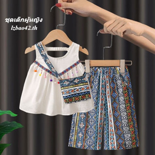 ชุดเด็กผู้หญิง ชุดโดปามีน สวมใส่ในช่วงฤดูร้อน สไตล์ตะวันตก เ…