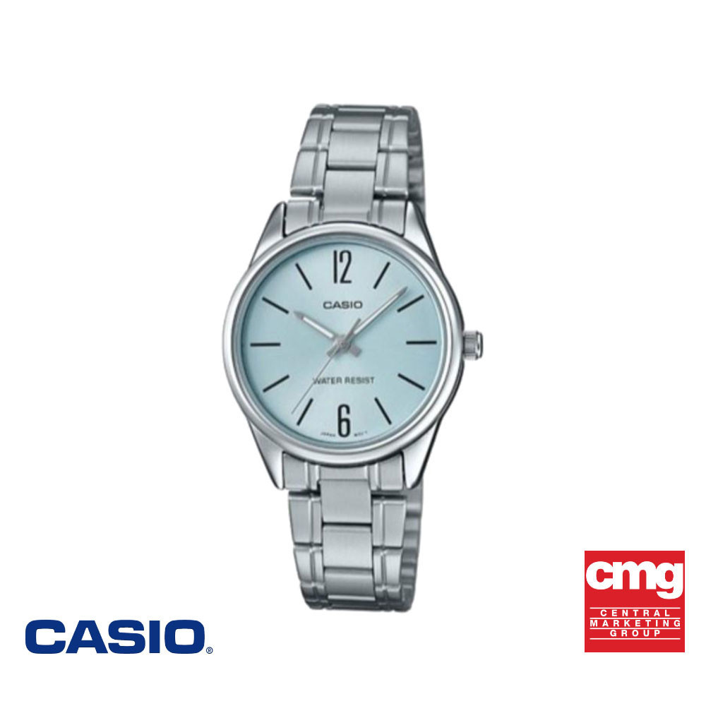 CASIO นาฬิกาข้อมือผู้หญิง GENERAL รุ่น LTP-V005D-2BUDF นาฬิกา นาฬิกาข้อมือ นาฬิกาข้อมือผู้หญิง