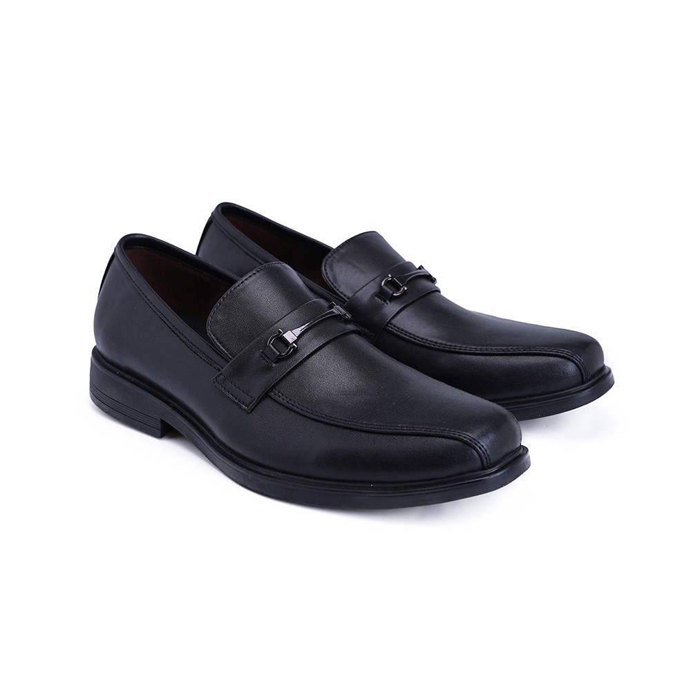 Hush Puppies รองเท้าผู้ชาย รุ่น HP 8HDFPP075A - สีดำ (รองเท้าทางการหนังสังเคราะห์ แบบสวม)