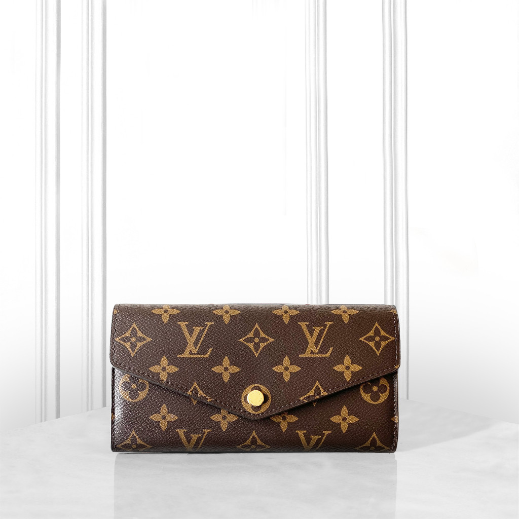 สินค้าแท้มือสอง  LV wallet กระเป๋าสตางค์ผู้หญิง  กระเป๋าสตางค์ยาว  M62235