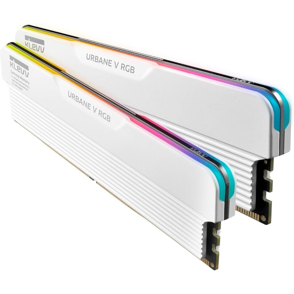 DDR5 Klevv Urbane V RGB White 32GB (2x16GB) 6000Mhz CL28 รองรับ Intel XMP 3.0 & AMD EXPO